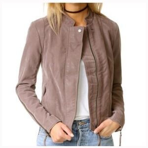 Free People Taupe Moto Jacket